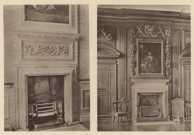 Belton House, Grantham, To skorstensstykker af Charles Latham