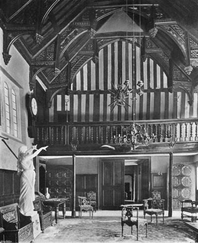 Giffords Hall: King Johns Banqueting Hall af Charles Latham