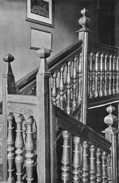 Egetræstrappe på Goldsborough Hall, Yorks af Charles Latham