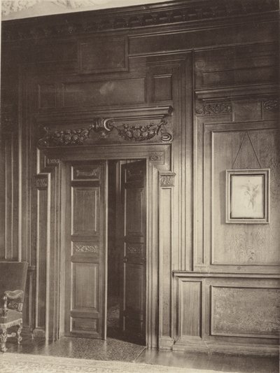 Thorpe Hall, Grantham, dør og paneler i spisestue af Charles Latham
