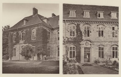 Wolvesey House, Winchester, dele af nord- og sydfacaden af Charles Latham