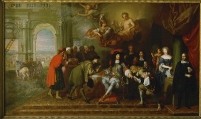 I anledning af fredsaftalen i Nijmegen ... (olie på lærred) af Charles Le Brun