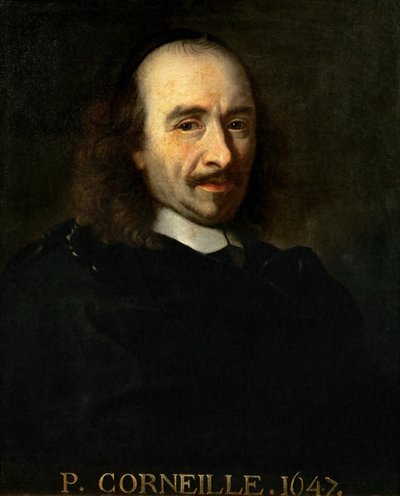 Portræt af Pierre Corneille 1606-1684 af Charles Le Brun