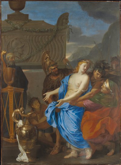 Ofringen af Polyxena, 1647 af Charles Le Brun