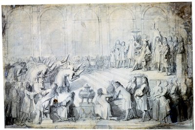De siamesiske ambassadører før kongen, 1686 af Charles Le Brun