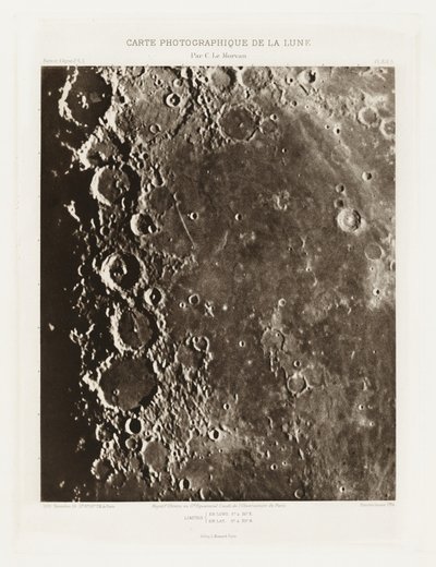 Carte photographique de la lune, planche XIX.A (Fotografisk kort over månen, planche XIX.A),26. december af Charles le Morvan