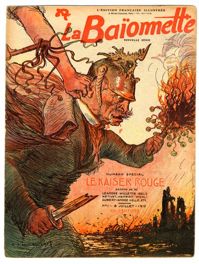 Cover af "" La Baionnette"", Satirical en Colours af Charles Leandre