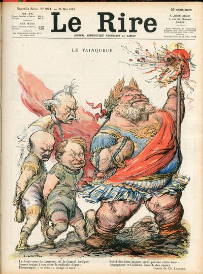 Cover af ""Le Lire"", Satirisk i farver af Charles Leandre