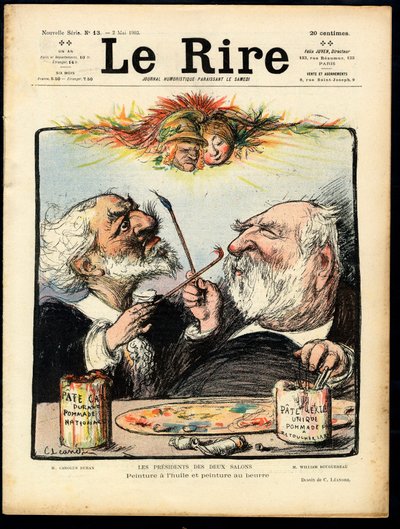 Cover af ""Le Lire"", satirisk i farver af Charles Leandre