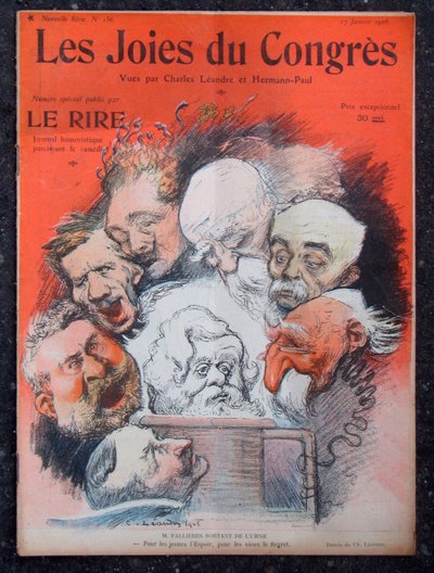 Cover af "" Le Lire", satirisk i farver af Charles Leandre