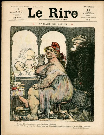 Cover af "" The Laughs", Satirisk i farver af Charles Leandre