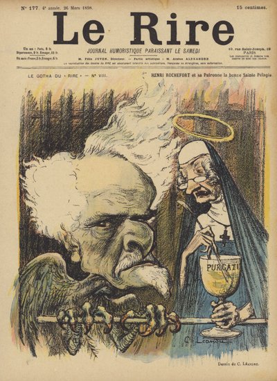 Henri Rochefort, Illustration for Le Rire af Charles Leandre