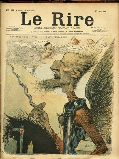Illustration af Charles Leandre (1862-1934) til forsiden af Le Rire af Charles Leandre