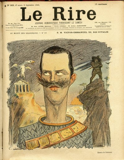 Illustration af Charles Leandre (1862-1934) til forsiden af Le Rire af Charles Leandre