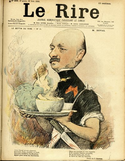 Illustration af Charles Leandre (1862-1934) til forsiden af Le Rire af Charles Leandre