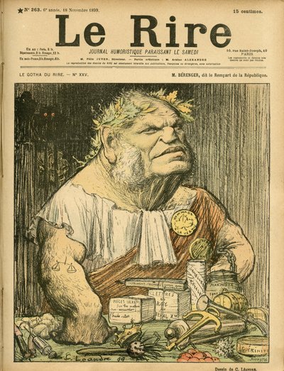 Illustration af Charles Leandre (1862-1934) til forsiden af Le Rire, nr. 263 af Charles Leandre