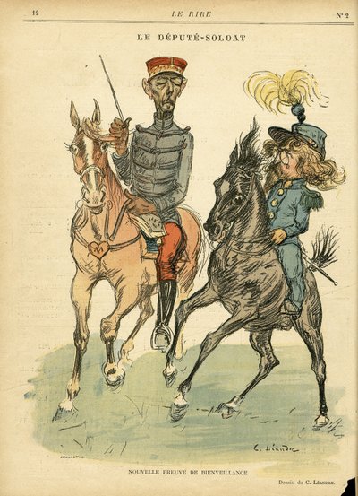 Illustration af Charles Leandre (1862-1934) i Le Rire af Charles Leandre