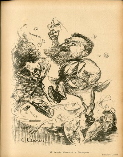 Le Lire, satirisk i sort/hvid af Charles Leandre