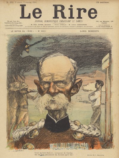 Lord Roberts, Illustration for Le Rire af Charles Leandre