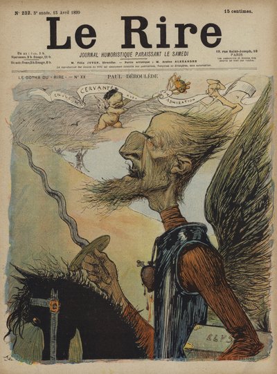 Paul Deroulede, Illustration for Le Rire af Charles Leandre
