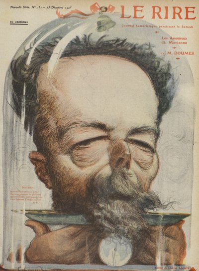 Paul Doumer, fransk politiker. Illustration til Le Rire af Charles Leandre