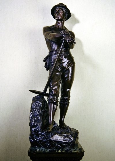 The Minor (bronze på marmorbund) af Charles Levy