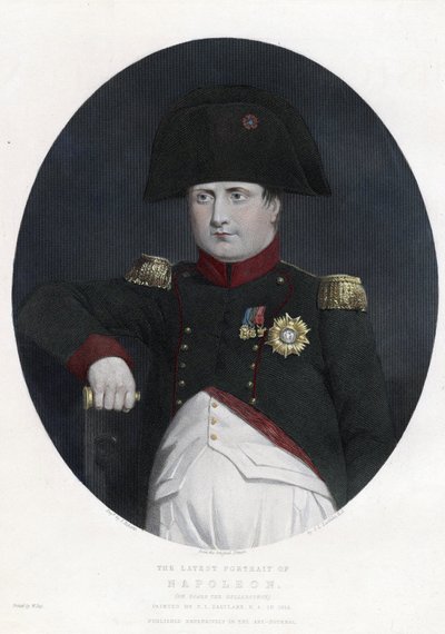 Seneste portræt af Napoleon ombord på Bellerophon - Eastlake, Sir Charles Lock (1793-1865) - 1815 - ætsning, akvarel - 29,5x22,4 - privat samling af Charles Lock Eastlake