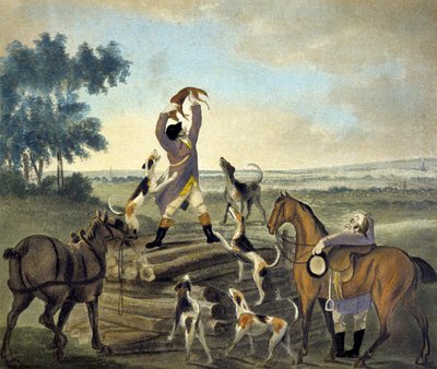 Who...op, Was Never So Carried, fra The Pytchley Hunt, indgraveret af F. Dukes af Charles Lorraine (after) Smith