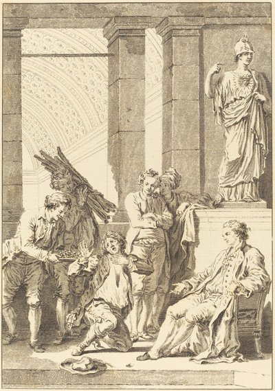 Bonden af Charles Louis Lingée after Jean Honoré Fragonard