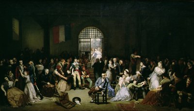 Kaldet til terrorens sidste ofre, 7-9 Thermidor, år 2 (25-27 juli 1794), efter 1850 (se detaljer 164364) af Charles Louis Lucien Muller