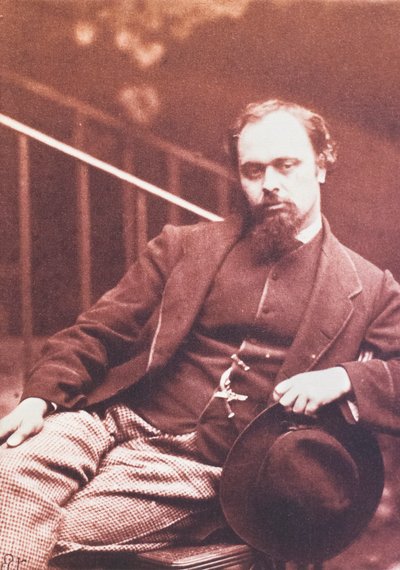 Dante Gabriel Rossetti af Charles Lutwidge (1832-98) Dodgson