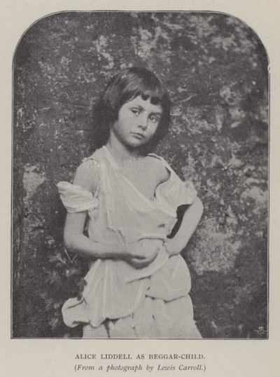 Alice Liddell som Beggar-Child (s/h-billede) af Charles Lutwidge Dodgson