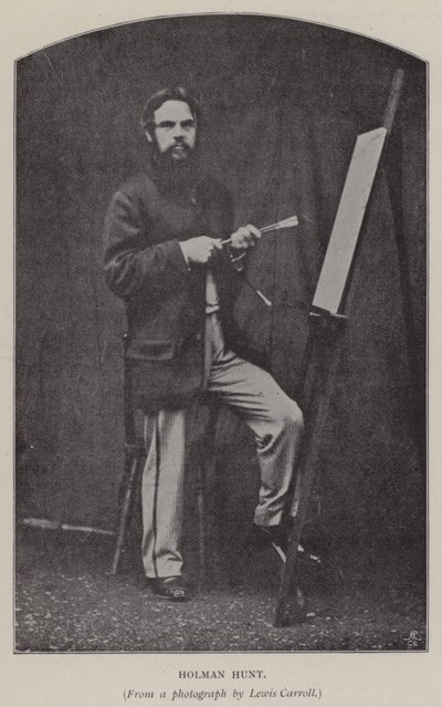 Holman Hunt (s/h foto) af Charles Lutwidge Dodgson