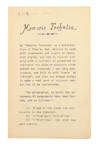 Memoria Technica, Oxford af Charles Lutwidge Dodgson