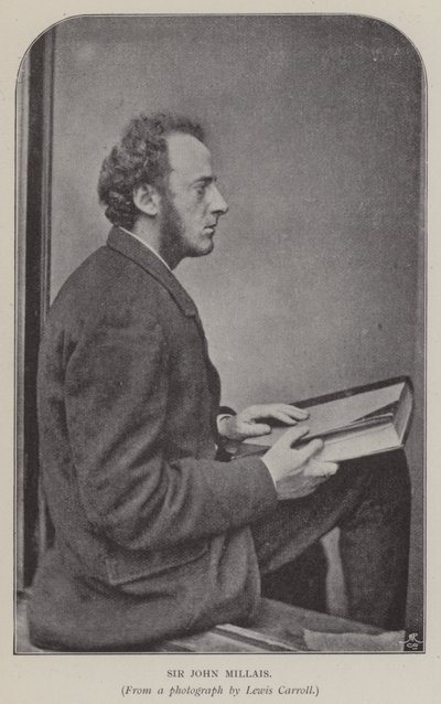 Sir John Millais (s/h foto) af Charles Lutwidge Dodgson