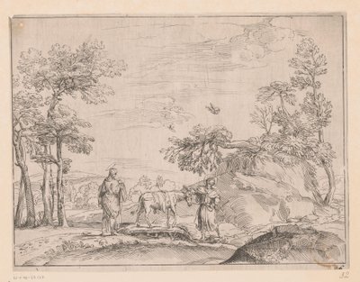 Flyvning til Egypten af Charles Macé (attributed to)