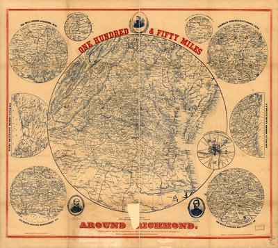 Et hundrede og halvtreds miles omkring Richmond. 12 udg. af Charles Magnus