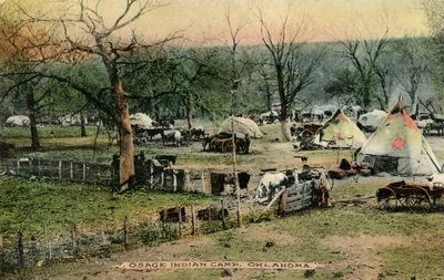 Osage Indian Camp, Oklahoma af Charles Marion Russell