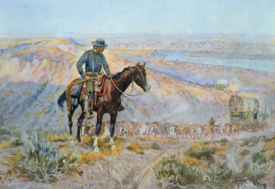 The Wagon Boss (olie på lærred) af Charles Marion Russell