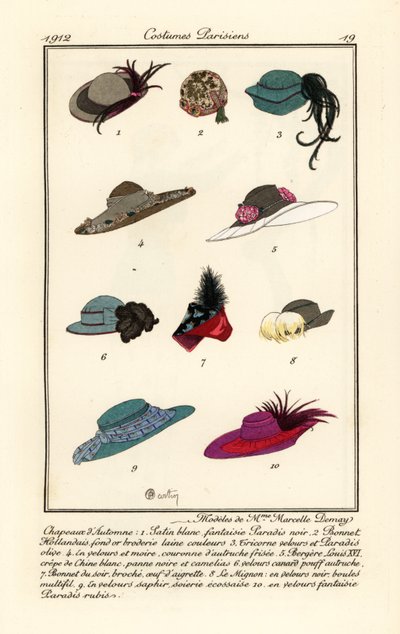 hat-design af Miller Marcelle. Demay af Charles Martin
