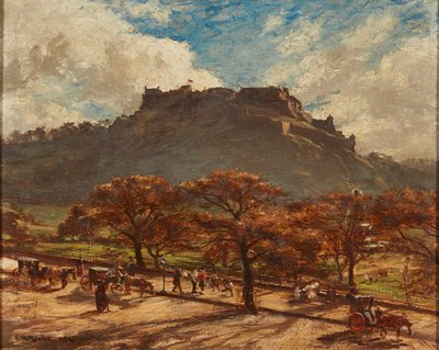 Edinburgh Castle (olie på lærred) af Charles Martin Hardie