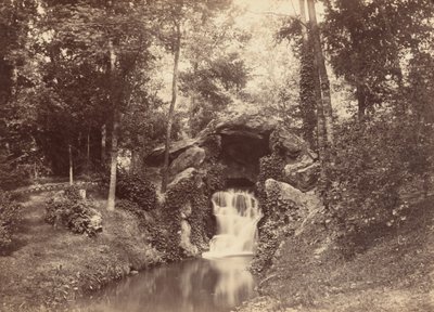 Grotte, Mare aux Biches, Bois de Boulogne, 1858-1860 (foto) af Charles Marville