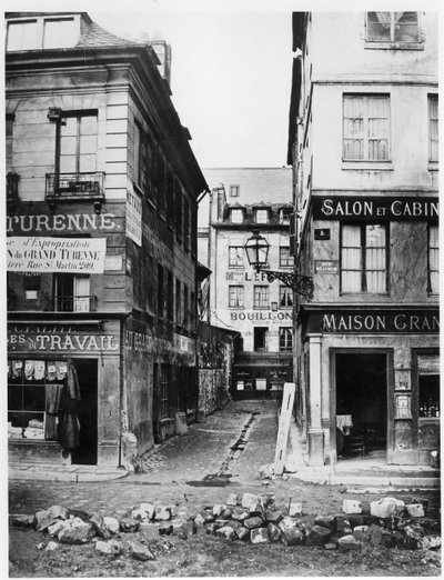 Paris 4 rue de Breteuil, udsigt taget fra rue Reaumur mod rue Vaucanson, 1858-78 af Charles Marville