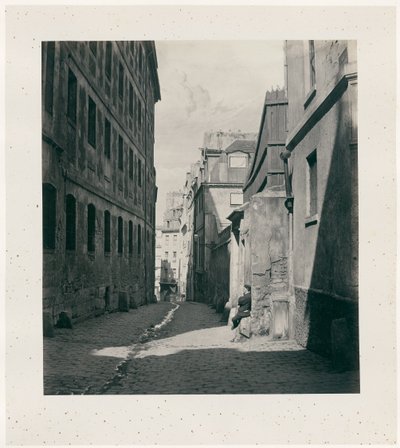 Rue Chartière (impasse Chartière) fra rue de Reims af Charles Marville