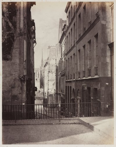 Rue Jean-de-Beauvais. Udsigt fra Rue des Écoles mod Boulevard Saint-Germain, under anlæg af Charles Marville