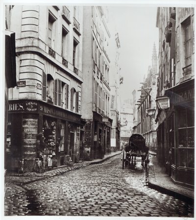 Rue Saint-Severin, fra Rue de la Harpe, Paris, 1858-78 af Charles Marville