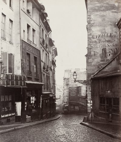 Rue de la Montagne-Sainte-Geneviève nær krydset mellem Rue Laplace af Charles Marville