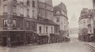 Rue du Haut-Pave Pantheon i afstand, 1865-69. af Charles Marville