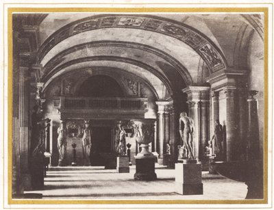 Karyatidernes værelse på Louvre-museet af Charles Marville