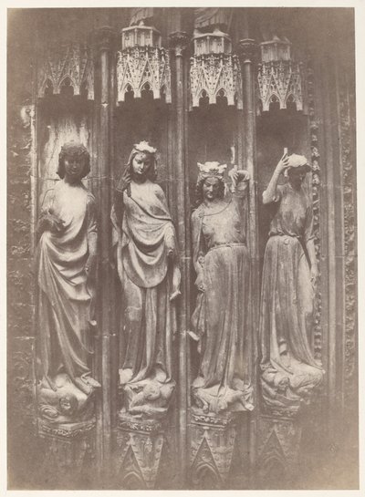 Dyderne, der knuser lasterne, Strasbourg-katedralen af Charles Marville